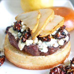pear & walnut burger