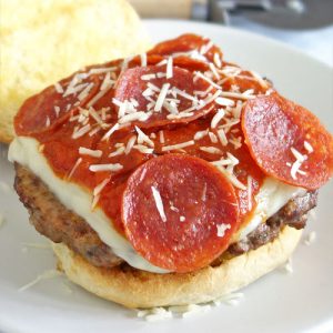 Pizza burger recipe