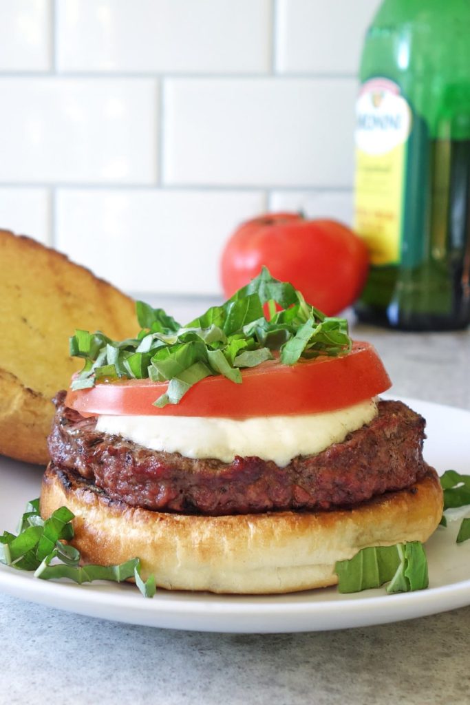 caprese burger